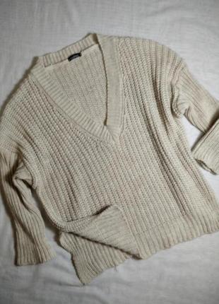 Свитер в рубчик оверсайз пуловер женский от boohoo. италия.5 фото