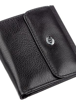 Жіночий гаманець з монетницьою st leather 18919 чорний