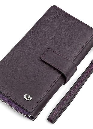 Гаманець жіночий st leather 18455 (sт228) зручний фіолетовий