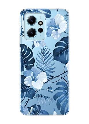Прозрачный чехол на xiaomi redmi note 12 4g :: тропики (принт 373)