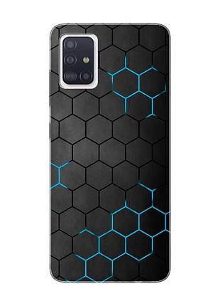 Чехол на samsung galaxy a71/a715 :: фон соты (принт 359)