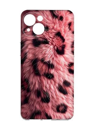 Чохол на iphone 15 рожеве хутро (принт 397)