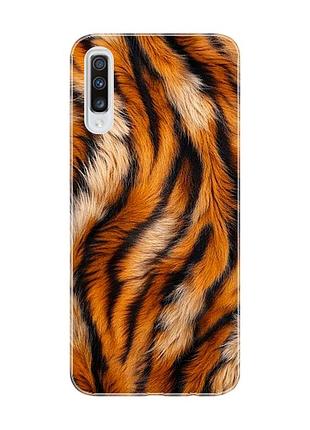 Чехол на samsung galaxy a70 (2019)/a705 тигровый мех (принт 395)