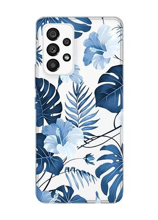 Прозрачный чехол на samsung galaxy a53 :: тропики (принт 373)