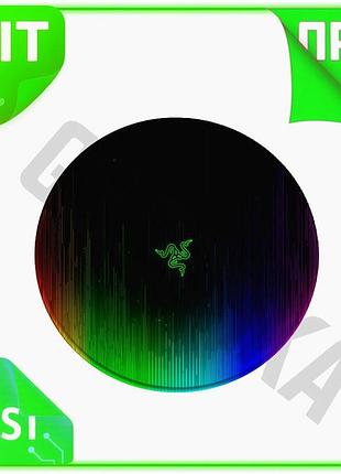 Ve коврик тканевый razer круглый new version 200*200 мм с боковой прошивкой для компьютера игровой ков n6w_ver