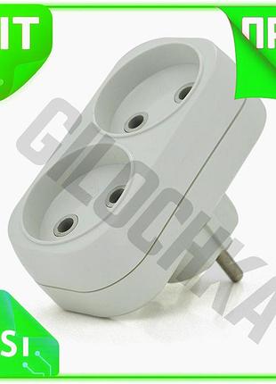 Ve розетка двойник без заземления new version белая для дома и офиса электрическая розетка удлинитель n6w_ver