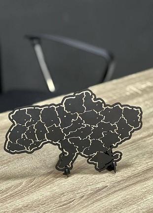 Настольная карта украины, металлическая 3 мм