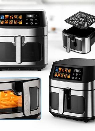 Мультипечь с дисплеем / аэрогриль domotec ms-3222 / многофункциональный аэрогриль 2800 вт 12 л
