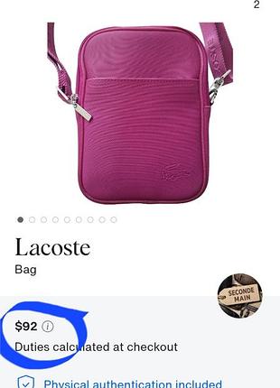 Сумка lacoste оригінал 2