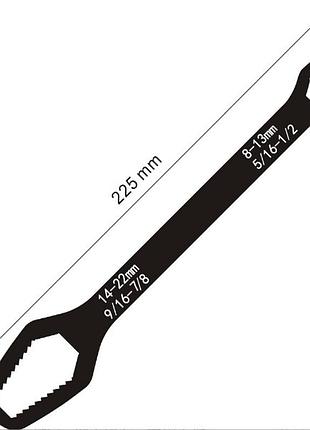 Универсальный ключ new version torx 8-22 мм voltronic самозатягивающийся регулируемый гаечный ключ с 6v6e_66