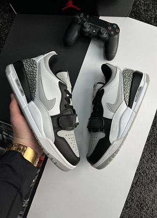 Мужские кроссовки nike air jordan legacy 312 low m white black grey