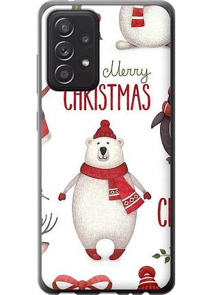 Чехол 2d пластиковый на телефон samsung galaxy a52 merry christmas "4106t-2251-58250"