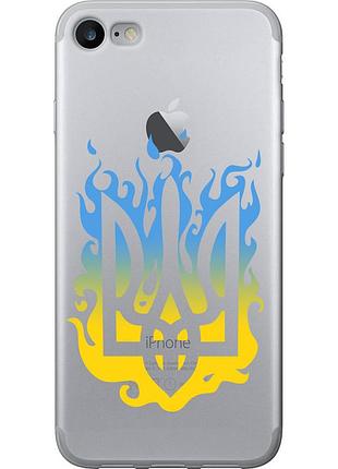 Чехол силиконовый патриотический на телефон iphone se 2022 герб v1 "5258u-3737-58250"