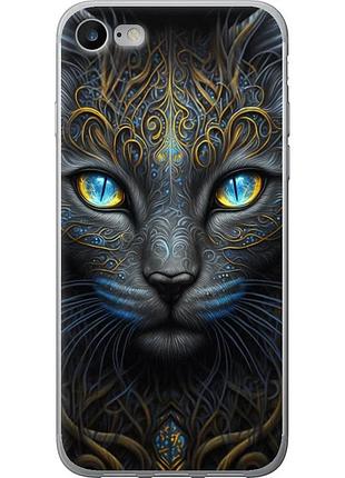 Чехол силиконовый на телефон iphone se 2022 кошка "5548u-3737-58250"