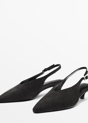 Слінгбеки босоніжки туфлі  massimo dutti