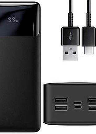 Внешний аккумулятор power bank 50000mah с дисплеем (4xusb, microusb, type-c) IV94г-508 / внешний аккумулятор / портативный павер
