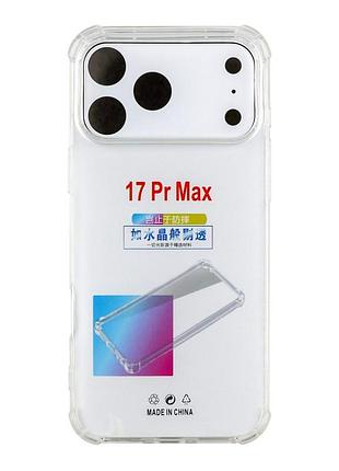 Панель-накладка tpu virgin hard full camera iphone17 pro max , прозорий силіконовий м'який чохол для iphone17 про макс