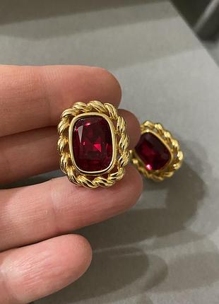 Swarovski ❤️вінтажні кліпси з ❤️кристалом