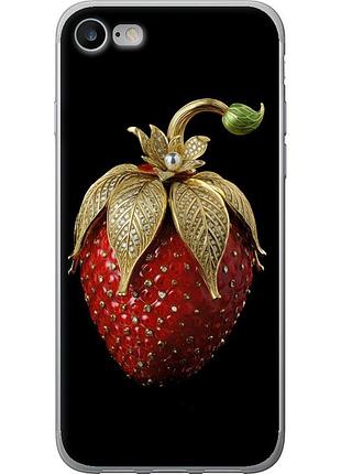 Чехол силиконовый на телефон iphone se 2022 клубника v3 "5638u-3737-58250"