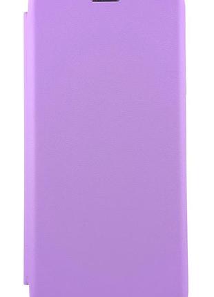 Чехол книжка premium для xiaomi redmi note 10 / 10s на магните с подставкой сиреневый