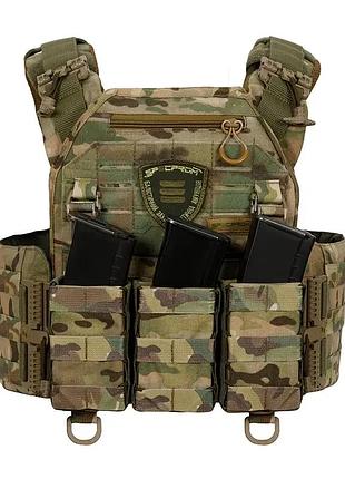 Плитоноска warmor gen.3 pro мультикам. сиcтема швидкого скидання. 3 підсумки