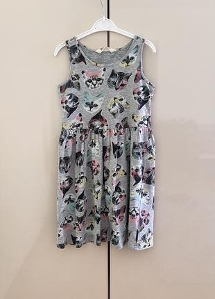 Легеньке котонове плаття h&m 134-140 розміру