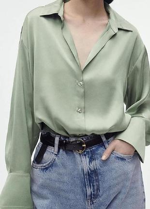 Шикарная светло зеленого цвета сатиновая рубашка zara
⚡⚡⚡⚡⚡⚡⚡⚡⚡⚡⚡⚡⚡
