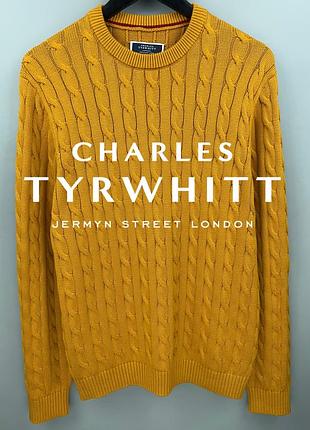 Charles tyrwhitt чоловічий джемпер светр в коси з косичками