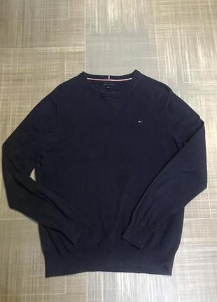 Tommy hilfiger 💙чоловічий одяг/темно-синій світшот💛м48