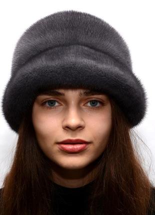 Жіноча зимове норкова капелюх чарлі