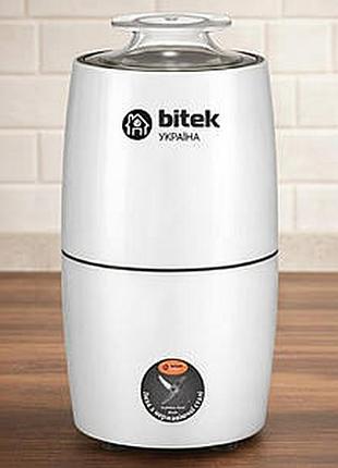 Кофемолка электрическая 220 в, 1000 вт, 200 мл, bitek bt-7122 / электрокамолка бытовая / измельчитель кофейных зерен