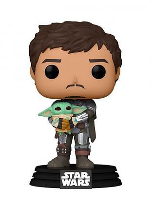 Ігрова фігурка funko pop! - мандалорець з ґроґу