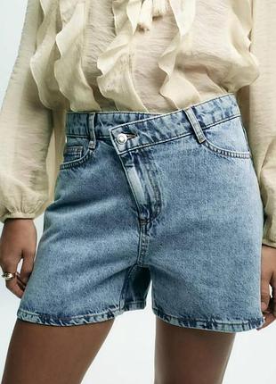 Джинсовые шорты zara р.36