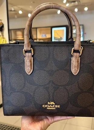 Женская брендовая сумка с ручками coach (661)
