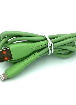 Дата кабель denmen d07l lightning green