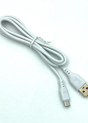 Дата кабель denmen d01v micro usb белый 2