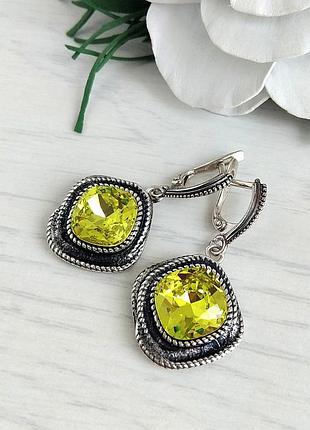 Сережки swarovski