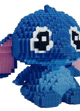 Конструктор 3d стич stitch синий 2005 деталей большой строительный набор для подростков от 14 лет