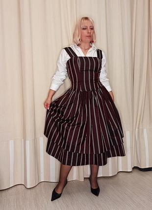 Розкішне вінтажне шовкове плаття сарафан, шовк 100%