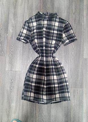 Женское платье футболка в клетку от new look