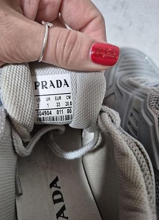 Кроссовки на платформе prada 5