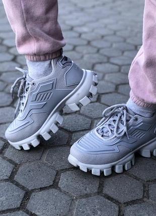 Кроссовки на платформе prada 6