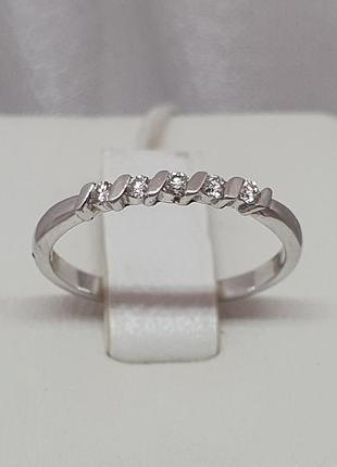 Золоте кільце з діамантами. 10305/1 16,5