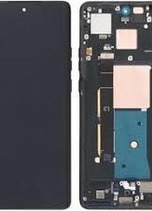 Дисплей alcatel one touch idol mini 6012 (6012a, 6012d, 6012e, 6012w, 6012x) з тачскрином і рамкою чорний