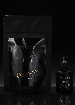 Клей для нарощування вій divochi q8 10ml