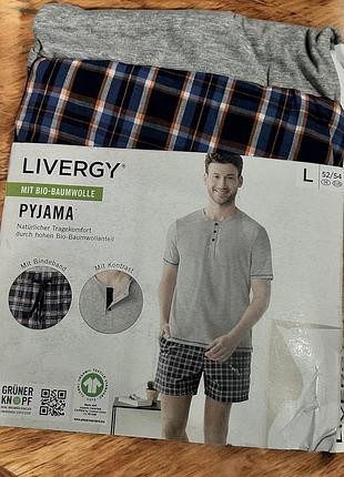 Чоловіча піжама livergy з органічної бавовни