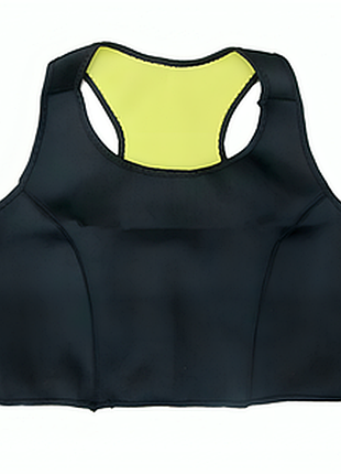 Спортивный топ для похудения, размер l-xxl, неотекс, hs-018 / женский топ для фитнеса и йоги / майка для спорта