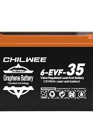Графеновая батарея 6-evf-35 (ch-0072v-35) 12v35ah для детского электротранспорта