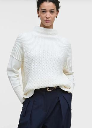 Хлопковый свитер с разрезами barbour