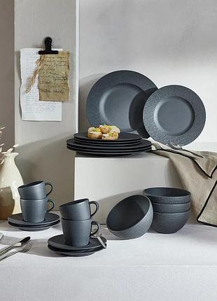 Villeroy &amp; boch manufacture rock набор столовой посуды, 20 предметов